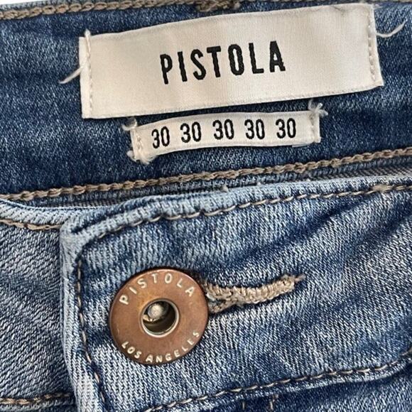 Pistola Women's Audrey Striped Skinny Jeans in Monaco Style # P6730JFK-MNC Sz 30 - Picture 9 of 10